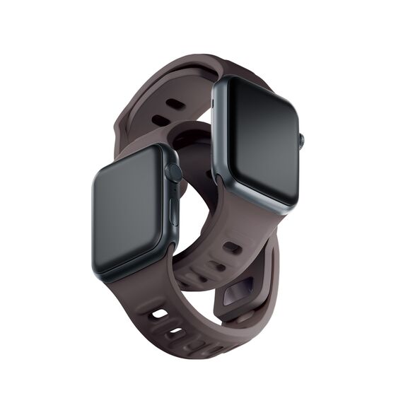 3mk Silicone Watch Strap for Apple Watch 42 / 44 / 45 / 49 mm - brown - Accessories - Smartwatches & Accessories - Techbox