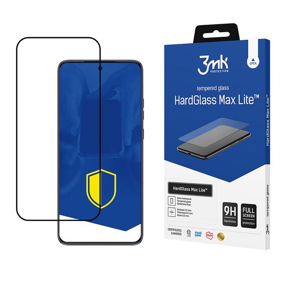 Tempered glass 3mk HardGlass Max Lite Black for Motorola Edge 50 Neo | Techbox