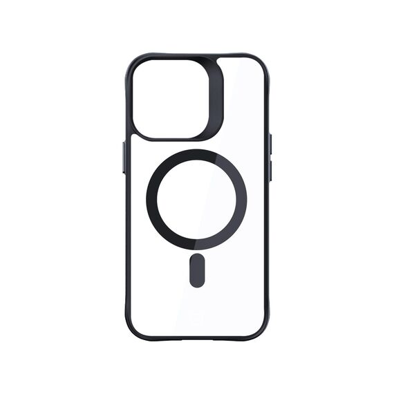3mk Satin Armor MagCase with MagSafe for iPhone 16 Pro - Clear with Black Frame