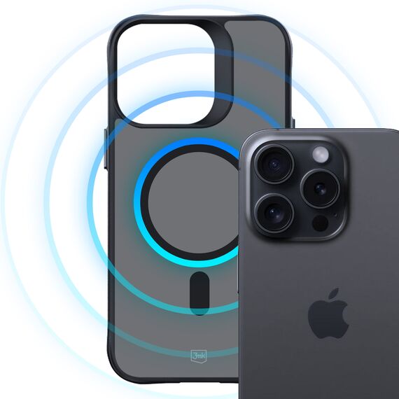 3mk Smoke MagCase with MagSafe for iPhone 15 Pro - Semi-transparent