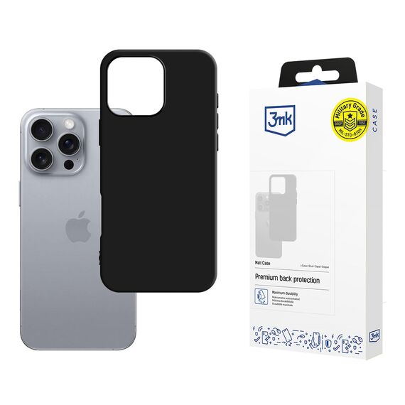3mk Matt Case for iPhone 16 Pro - Black | Techbox