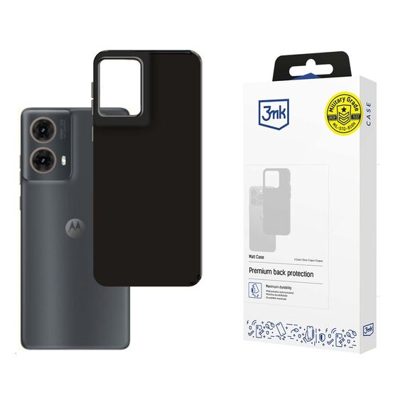 3mk Matt Case for Motorola Moto G85 - Black | Techbox