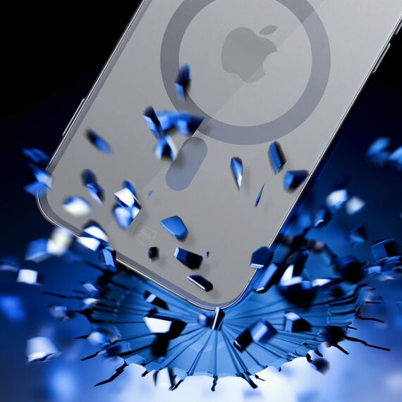 3mk Satin Armor MagCase with MagSafe iPhone 16 Pro Max - Clear with Black Frame