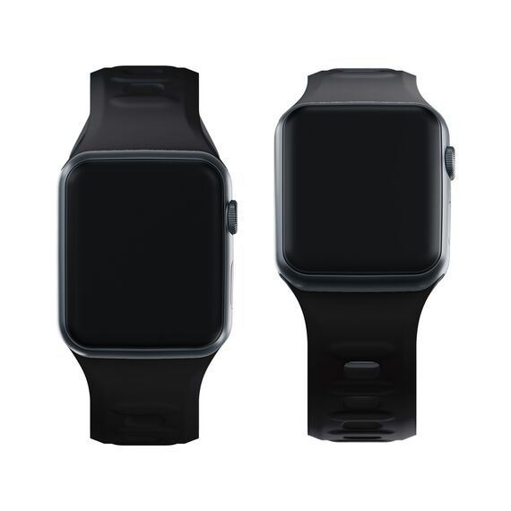 3mk Silicone Watch Strap for Apple Watch 42 / 44 / 45 / 49 mm - black - Accessories - Smartwatches & Accessories - Techbox