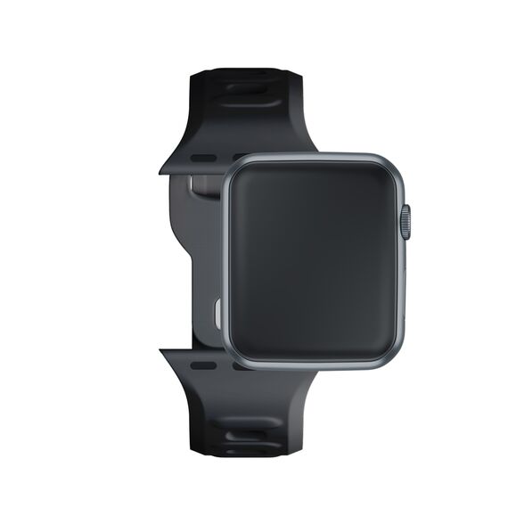 3mk Silicone Watch Strap for Apple Watch 42 / 44 / 45 / 49 mm - black - Accessories - Smartwatches & Accessories - Techbox