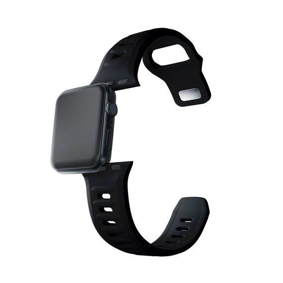 3mk Silicone Watch Strap for Apple Watch 42 / 44 / 45 / 49 mm - black - Accessories - Smartwatches & Accessories - Techbox