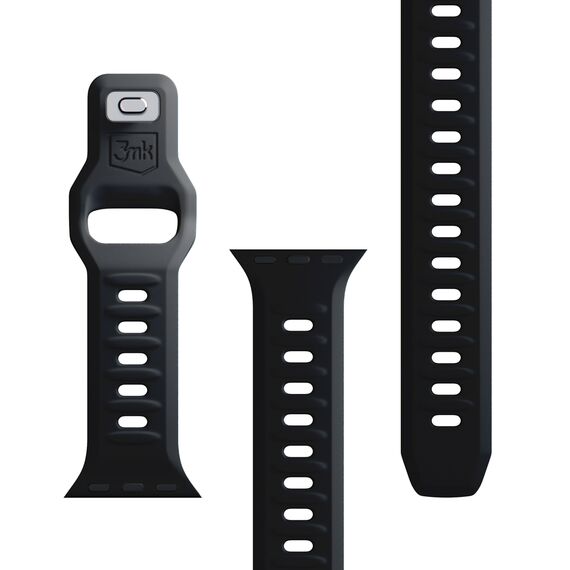 3mk Silicone Watch Strap for Apple Watch 42 / 44 / 45 / 49 mm - black - Accessories - Smartwatches & Accessories - Techbox