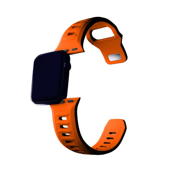 3mk Silicone Watch Strap for Apple Watch 42 / 44 / 45 / 49 mm - orange - Accessories - Smartwatches & Accessories - Techbox