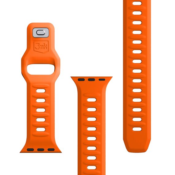 3mk Silicone Watch Strap for Apple Watch 42 / 44 / 45 / 49 mm - orange - Accessories - Smartwatches & Accessories - Techbox