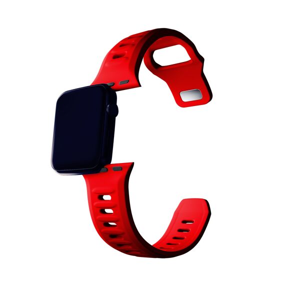 3mk Silicone Watch Strap for Apple Watch 42 / 44 / 45 / 49 mm - red - Accessories - Smartwatches & Accessories - Techbox