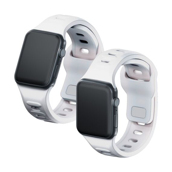 3mk Silicone Watch Strap for Apple Watch 42 / 44 / 45 / 49 mm - white - Accessories - Smartwatches & Accessories - Techbox