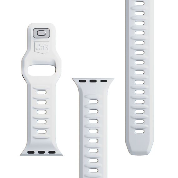 3mk Silicone Watch Strap for Apple Watch 42 / 44 / 45 / 49 mm - white - Accessories - Smartwatches & Accessories - Techbox
