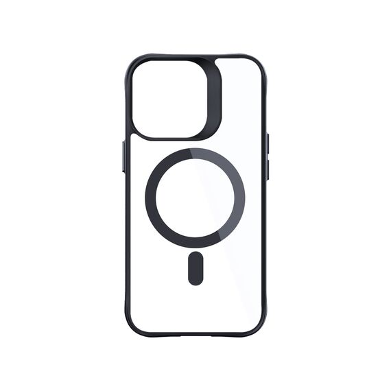 3mk Satin Armor MagCase with MagSafe for iPhone 15 Pro Max - Clear with Black Frame