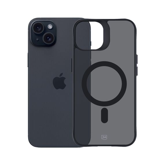 3mk Smoke MagCase with MagSafe for iPhone 15 Plus - semi-transparent