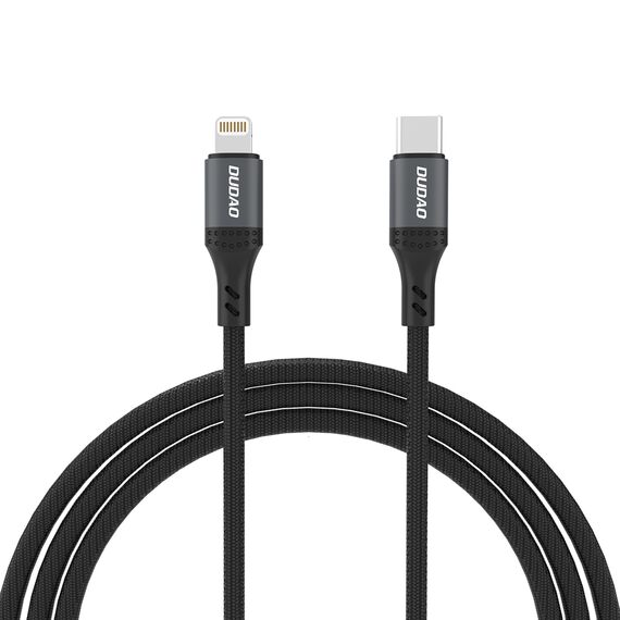 Dudao L3CL USB-C - Lightning 30W 2m Braided Cable - Black - Cables & Adapters - Cables & Accessories - Techbox
