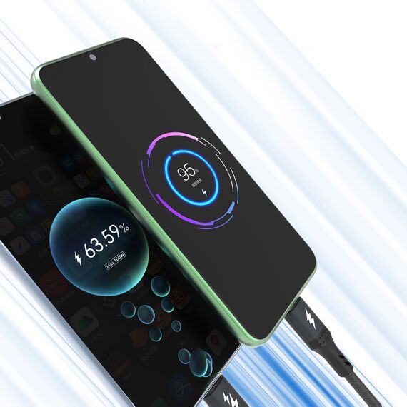 Dudao L3F 2in1 Cable 100W 1.2m 2 x USB-C - Black - Cables & Adapters - Cables & Accessories - Techbox