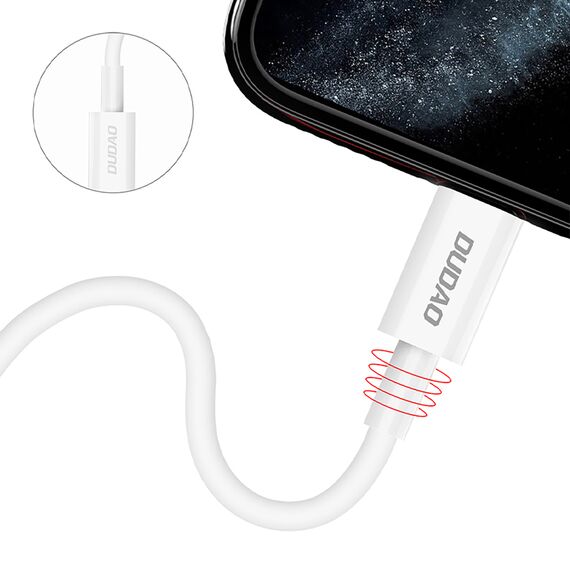 Dudao L6X USB-C - Lightning PD 20W 1m Cable - White - Cables & Adapters - Cables & Accessories - Techbox