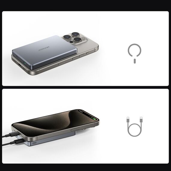 Powerbank Joyroom JR-PBM08 Pro 10000mAh ultra-thin - gray - Travel Chargers - Smartphone Chargers - Techbox