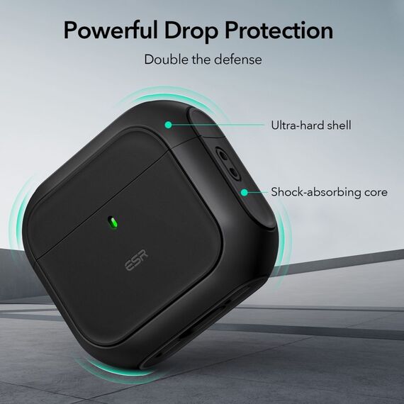 ESR Orbit Halolock MagSafe case for Apple AirPods 4 - black - Smartphone Accessories - Cables & Accessories - Techbox