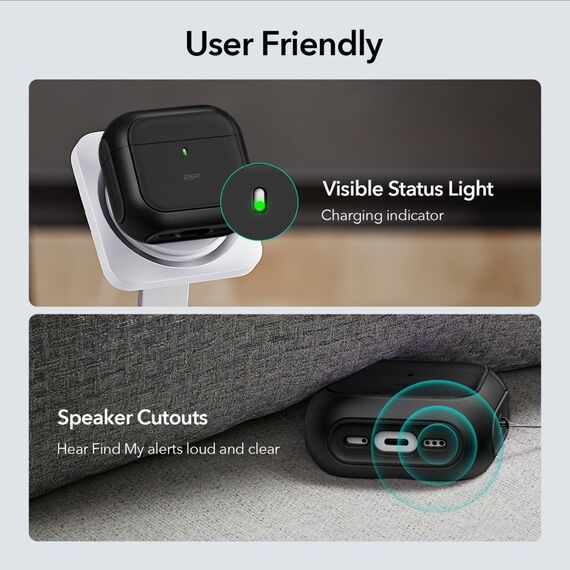ESR Orbit Halolock MagSafe case for Apple AirPods 4 - black - Smartphone Accessories - Cables & Accessories - Techbox