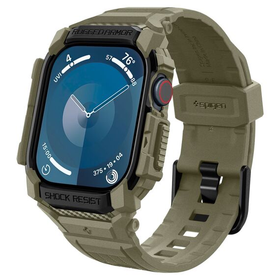 Spigen Rugged Armor ”Pro” Strap for Apple Watch 10 (46MM) - Green | Techbox