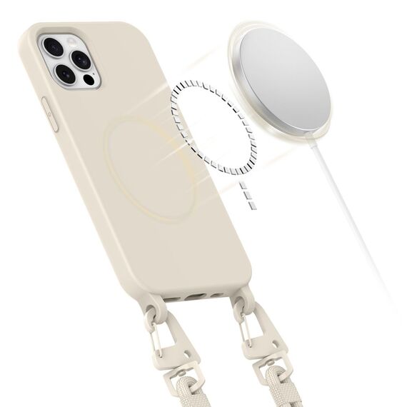 Tech-Protect MagNecklace MagSafe Case for iPhone 12 / 12 Pro - Beige | Techbox
