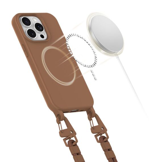 Tech-Protect MagNecklace MagSafe iPhone 14 Pro Case - Brown | Techbox