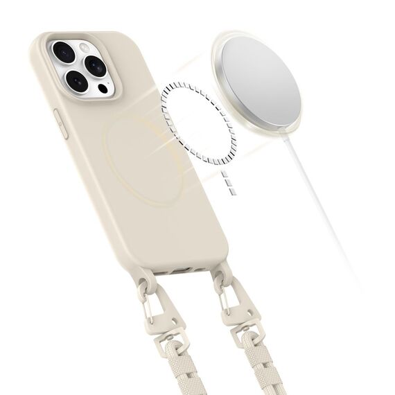 TECH-PROTECT MAGNECKLACE MAGSAFE IPHONE 15 PRO COSMIC LATTE - Uncategorized Cases (2) - Cases - Techbox