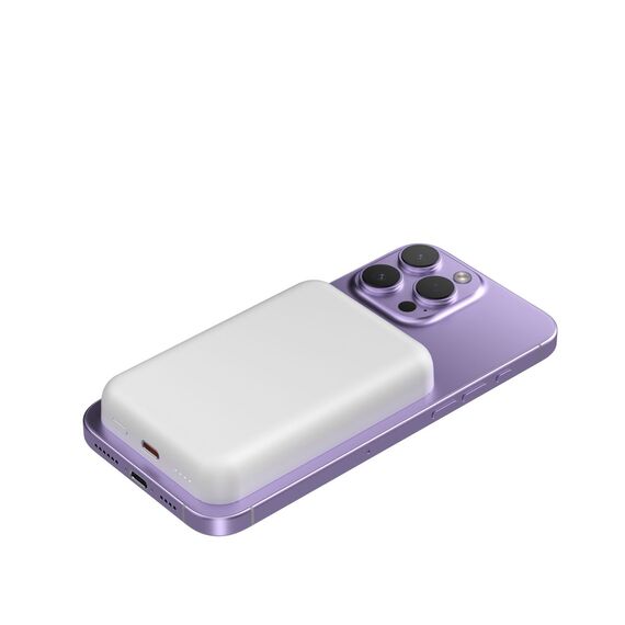 Wozinsky WRW349YWS 10,000 mAh Magnetic Power Bank - White | Techbox