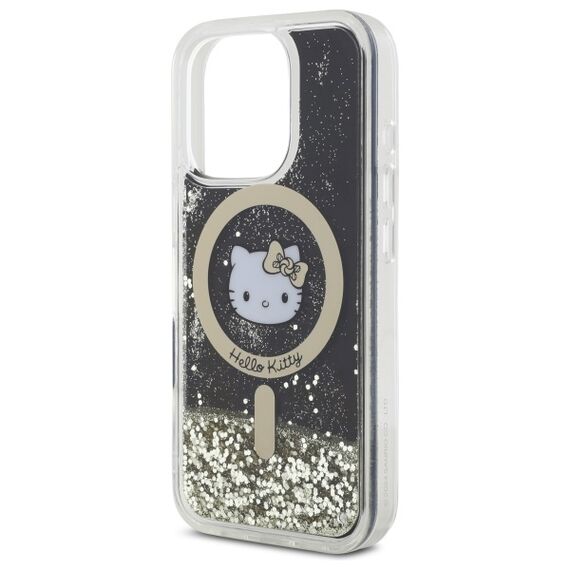 Hello Kitty Liquid Glitter Fever MagSafe iPhone 16 Pro Case - Gold | Techbox