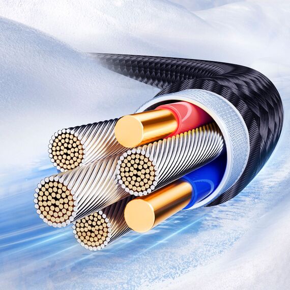 Joyroom S-A42 Crystal-Clear Series 60W USB-C - USB-C cable 1.2m - black - Cables & Adapters - Cables & Accessories - Techbox