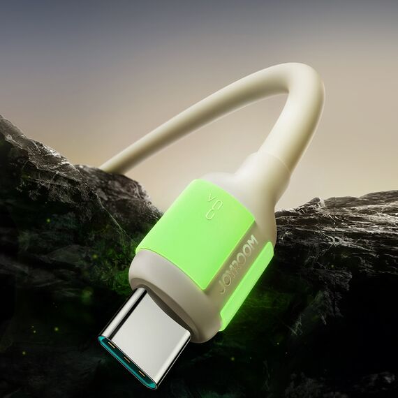 Joyroom S-A53 3A USB-A - USB-C Cable with Fluorescent Tip 2m - Beige | Techbox