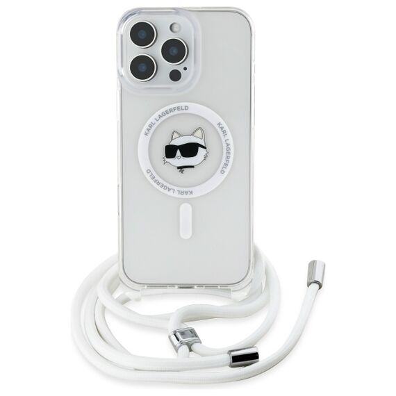 Karl Lagerfeld IML Choupette Head &amp; Cord Magsafe iPhone 16 Pro Case - Clear | Techbox