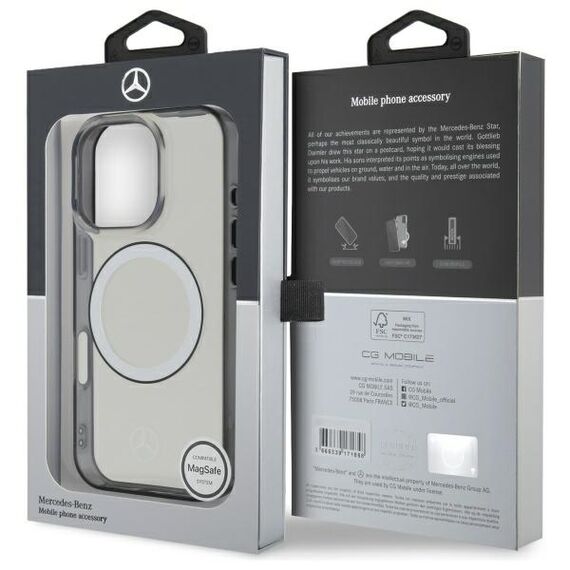 Mercedes Printed Logo MagSafe Case for iPhone 16 Pro Max - Clear | Techbox