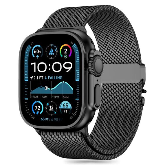 TECH-PROTECT MILANO Apple Watch 6 / 7 / 8 / 9 / 10 / SE / ULTRA 1 / 2 (44 / 45 / 46 / 49 MM) BLACK - Accessories - Smartwatches & Accessories - Techbox