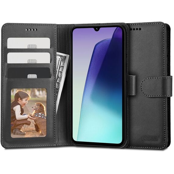 Tech-Protect Wallet Case for Xiaomi Redmi 14C - Black | Techbox