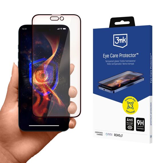 Tempered Glass 3mk Eye Care Protector for Apple iPhone 15 Pro Max | Techbox