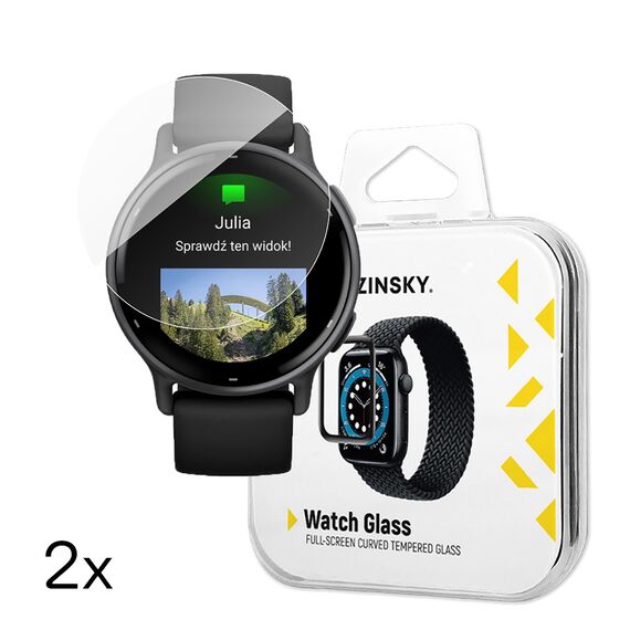 Wozinsky Full Glue Tempered Glass for Garmin Vivoactive 5 (2 pcs.) - Accessories - Smartwatches & Accessories - Techbox