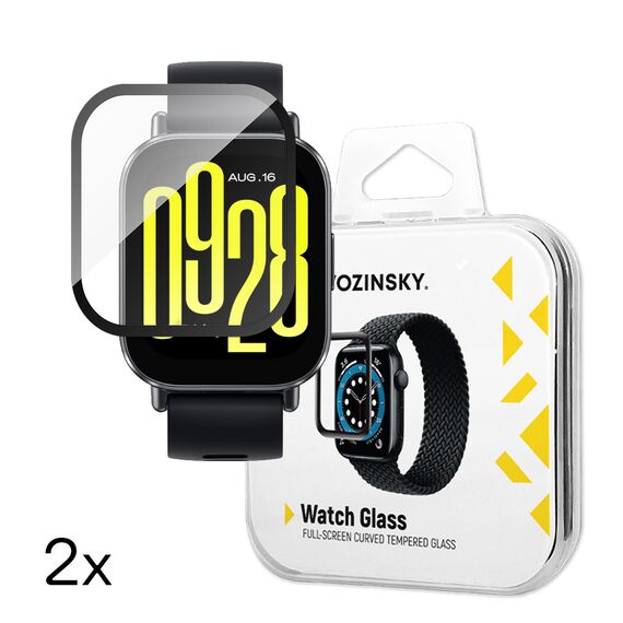 Wozinsky Full Glue Tempered Glass for Xiaomi Redmi Watch 5 Active (2 pcs.) - Accessories - Smartwatches & Accessories - Techbox