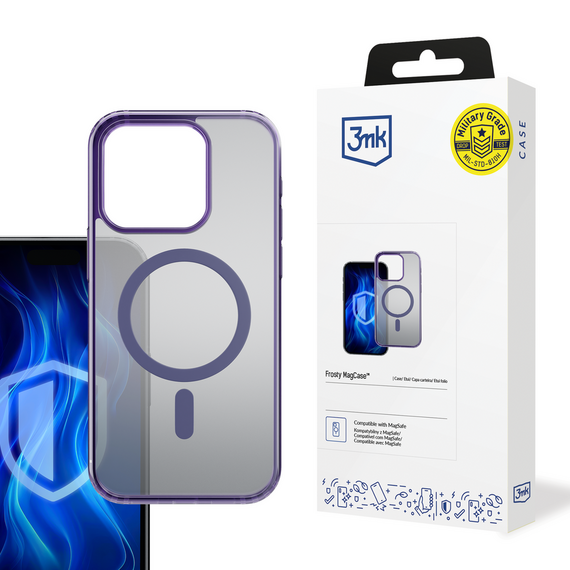 3mk Frosty MagCase Purple Case for Apple iPhone 16 Pro - purple | Techbox