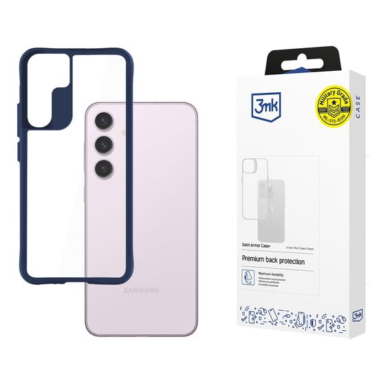 3mk Satin Armor Case+ Blue for Samsung Galaxy S24 - transparent - Uncategorized Cases (2) - Cases - Techbox