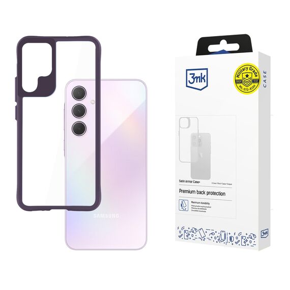 3mk Satin Armor Case+ Purple for Samsung Galaxy A35 5G - transparent - Uncategorized Cases (2) - Cases - Techbox