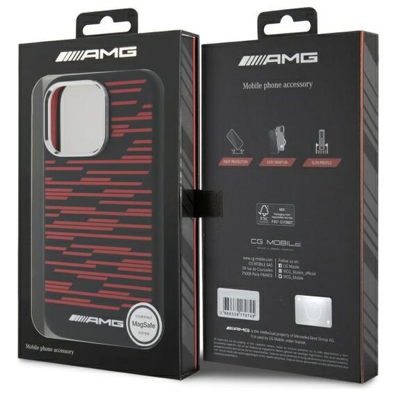 AMG Silicone Graphics MagSafe Case for iPhone 16 Pro Max - Black | Techbox