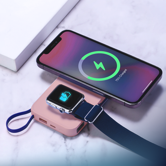 Powerbank 3mk PastelUp 10,000mAh 22.5W USB 1A1C - pink - Powerbanks - Smartphone Chargers - Techbox