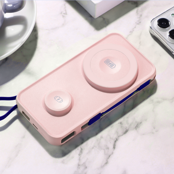 Powerbank 3mk PastelUp 10,000mAh 22.5W USB 1A1C - pink - Powerbanks - Smartphone Chargers - Techbox