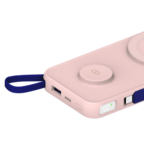 Powerbank 3mk PastelUp 10,000mAh 22.5W USB 1A1C - pink - Powerbanks - Smartphone Chargers - Techbox
