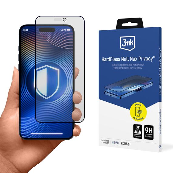 Tempered Glass 3mk Hardglass Matt Max Privacy for Apple iPhone 14 Pro | Techbox