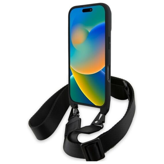 BMW BMHCP16X23PSVTK iPhone 16 Pro Max 6.9" black/black hardcase M Edition Carbon Tricolor Lines &amp; Strap - Apple Cases - Cases - Techbox