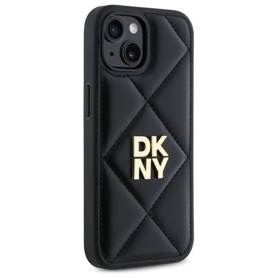 DKNY DKHCP14SPQDSLK iPhone 14 6.1" black/black Quilted Stack Logo - Uncategorized Cases (2) - Cases - Techbox