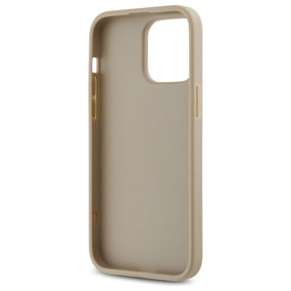 DKNY Quilted Stack Logo iPhone 14 Pro Case - Beige | Techbox